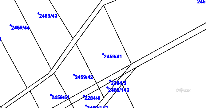 Parcela st. 2459/41 v KÚ Dobročkovice, Katastrální mapa
