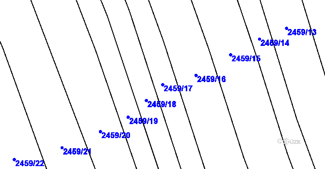 Parcela st. 2459/17 v KÚ Dobročkovice, Katastrální mapa