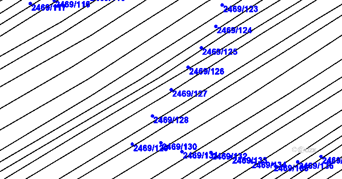 Parcela st. 2469/127 v KÚ Dobročkovice, Katastrální mapa