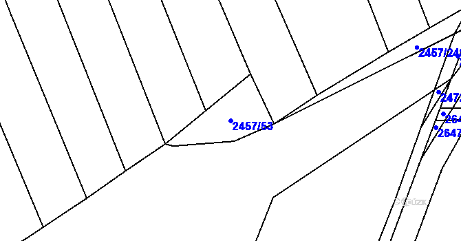 Parcela st. 2457/53 v KÚ Dobročkovice, Katastrální mapa
