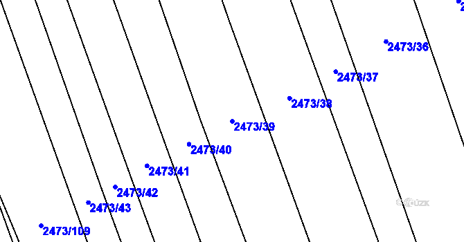 Parcela st. 2473/39 v KÚ Dobročkovice, Katastrální mapa