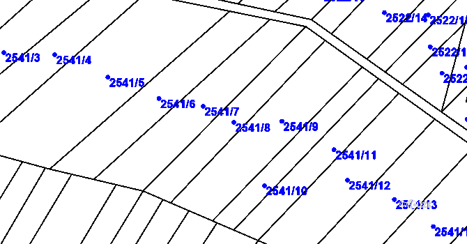 Parcela st. 2541/8 v KÚ Dobročkovice, Katastrální mapa
