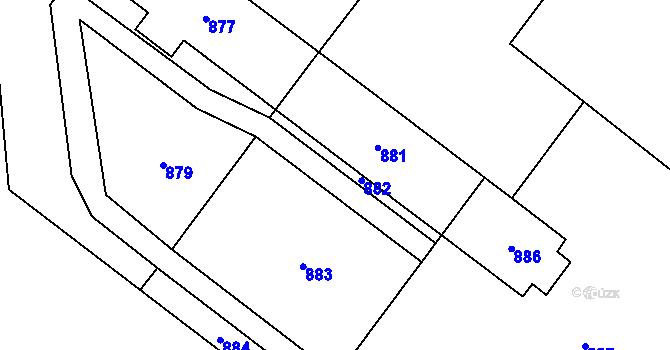 Parcela st. 289/17 v KÚ Dobrochov, Katastrální mapa