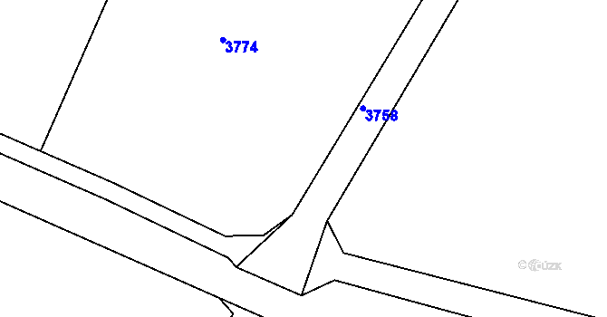 Parcela st. 201/46 v KÚ Dobromilice, Katastrální mapa
