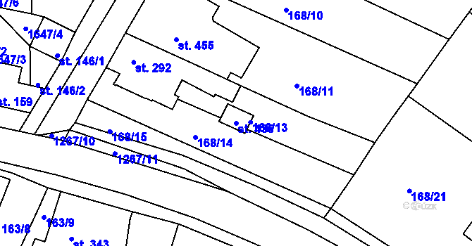 Parcela st. 436 v KÚ Dobromilice, Katastrální mapa
