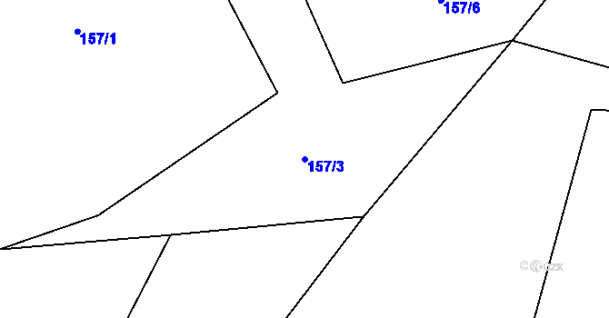 Parcela st. 157/3 v KÚ Dobrošov, Katastrální mapa