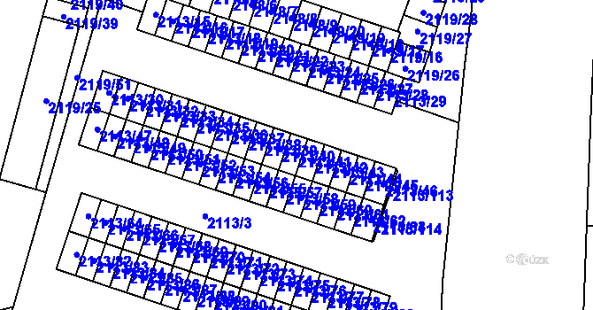 Parcela st. 2113/41 v KÚ Dobruška, Katastrální mapa
