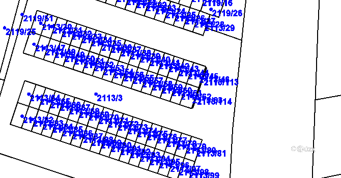 Parcela st. 2113/61 v KÚ Dobruška, Katastrální mapa