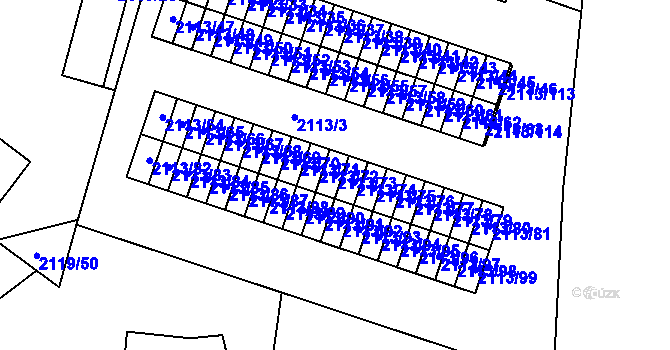 Parcela st. 2113/73 v KÚ Dobruška, Katastrální mapa
