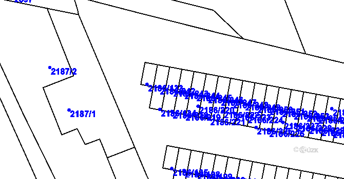 Parcela st. 2186/243 v KÚ Dobruška, Katastrální mapa