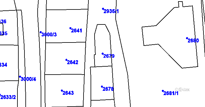 Parcela st. 2679 v KÚ Dobruška, Katastrální mapa
