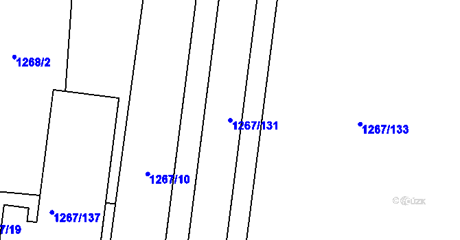 Parcela st. 1267/131 v KÚ Dobruška, Katastrální mapa