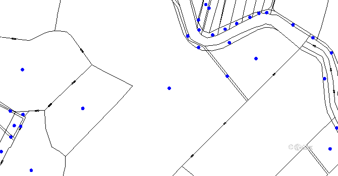 Parcela st. 131/3 v KÚ Vodní Újezd, Katastrální mapa