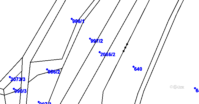 Parcela st. 2066/2 v KÚ Jestřebice u Kokořína, Katastrální mapa