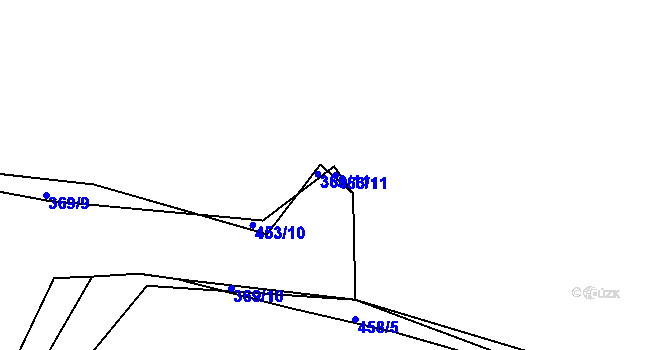 Parcela st. 453/11 v KÚ Dobříš, Katastrální mapa