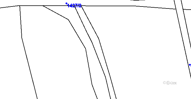 Parcela st. 323/12 v KÚ Dobřív, Katastrální mapa