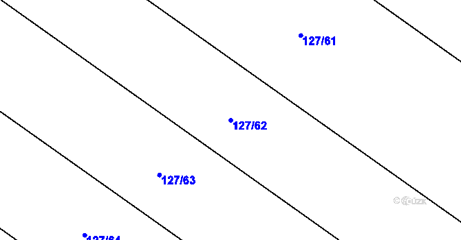 Parcela st. 127/62 v KÚ Dobšice u Žehuně, Katastrální mapa