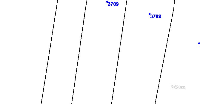 Parcela st. 2948/1 v KÚ Třitim, Katastrální mapa