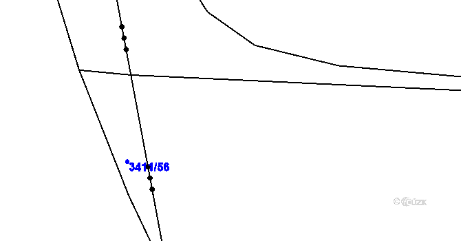 Parcela st. 3384/11 v KÚ Třitim, Katastrální mapa