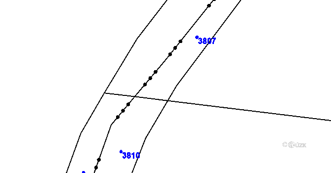 Parcela st. 3384/15 v KÚ Třitim, Katastrální mapa