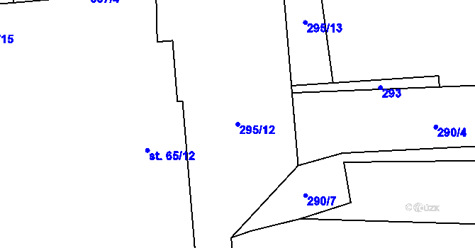 Parcela st. 295/12 v KÚ Dohalice, Katastrální mapa