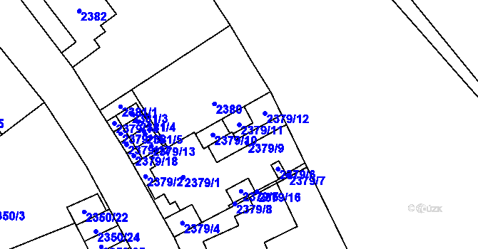 Parcela st. 2379/11 v KÚ Doksy u Máchova jezera, Katastrální mapa