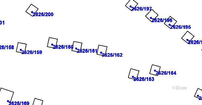 Parcela st. 2626/162 v KÚ Doksy u Máchova jezera, Katastrální mapa