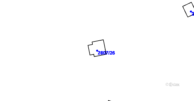 Parcela st. 2807/26 v KÚ Doksy u Máchova jezera, Katastrální mapa