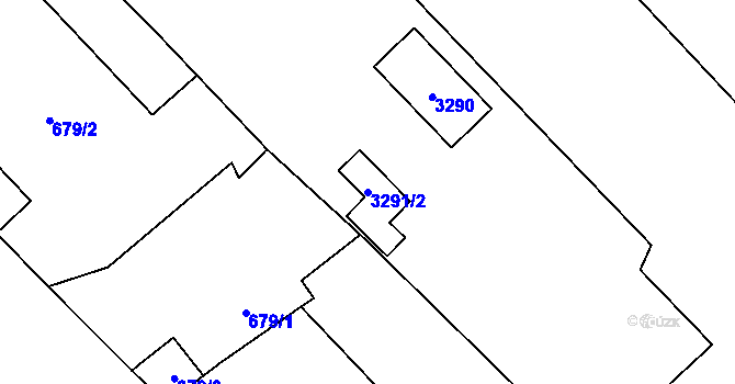 Parcela st. 3291/2 v KÚ Doksy u Máchova jezera, Katastrální mapa