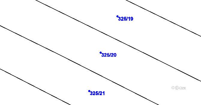 Parcela st. 325/20 v KÚ Malechov, Katastrální mapa
