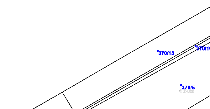 Parcela st. 370/3 v KÚ Malechov, Katastrální mapa