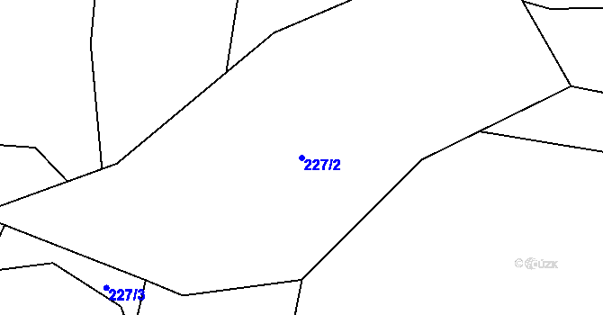 Parcela st. 227/2 v KÚ Svrčovec, Katastrální mapa
