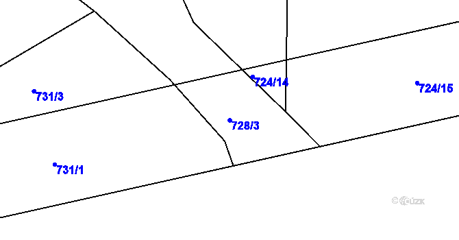 Parcela st. 728/3 v KÚ Svrčovec, Katastrální mapa