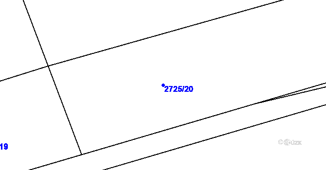 Parcela st. 2725/20 v KÚ Dolany u Jaroměře, Katastrální mapa