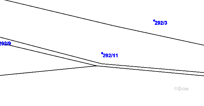 Parcela st. 292/11 v KÚ Svinišťany, Katastrální mapa