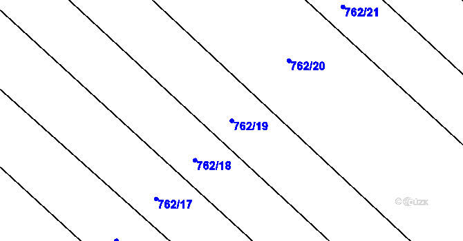 Parcela st. 762/19 v KÚ Dolenice, Katastrální mapa