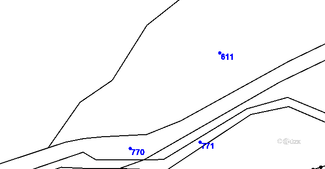 Parcela st. 134/10 v KÚ Dolní Bělá, Katastrální mapa