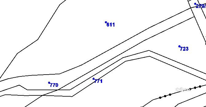 Parcela st. 134/15 v KÚ Dolní Bělá, Katastrální mapa