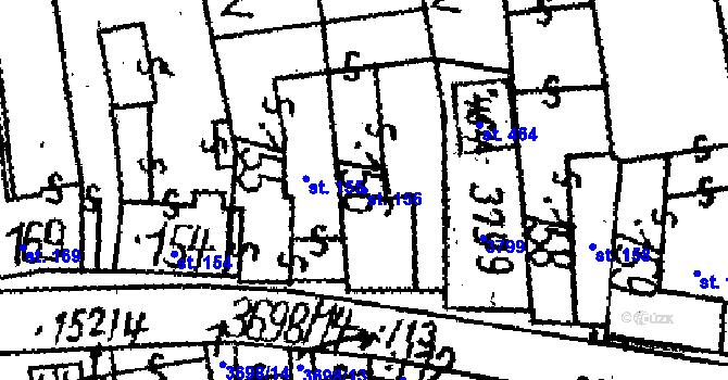 Parcela st. 156 v KÚ Dolní Cerekev, Katastrální mapa