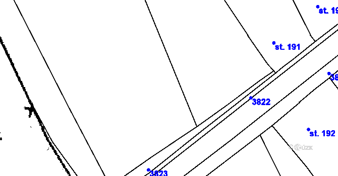 Parcela st. 3698/3 v KÚ Dolní Cerekev, Katastrální mapa