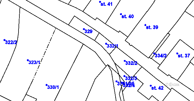 Parcela st. 3701/18 v KÚ Dolní Cerekev, Katastrální mapa