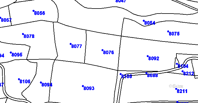 Parcela st. 2679/1 v KÚ Dolní Čermná, Katastrální mapa