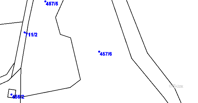 Parcela st. 457/6 v KÚ Dolní Datyně, Katastrální mapa