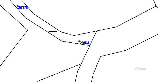 Parcela st. 298/4 v KÚ Dolní Datyně, Katastrální mapa