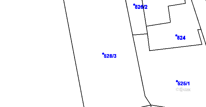 Parcela st. 528/3 v KÚ Dolní Datyně, Katastrální mapa