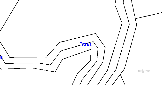 Parcela st. 721/4 v KÚ Dolní Datyně, Katastrální mapa
