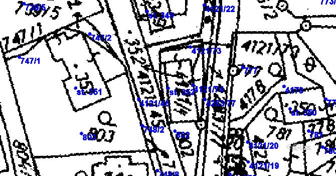 Parcela st. 352 v KÚ Dolní Dobrouč, Katastrální mapa