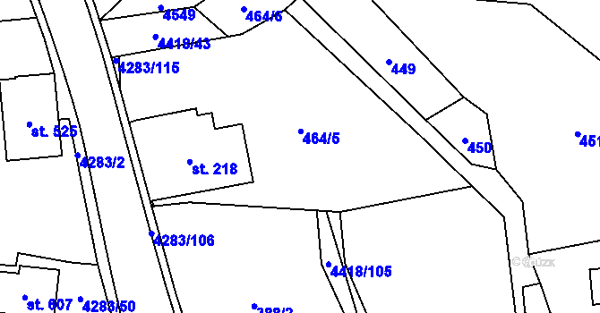 Parcela st. 4418/41 v KÚ Dolní Dobrouč, Katastrální mapa