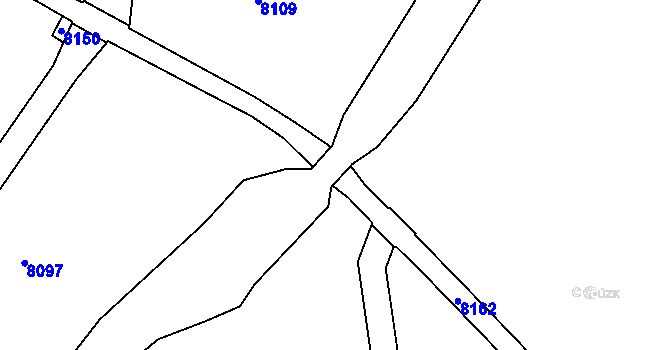 Parcela st. 2108/29 v KÚ Dolní Dobrouč, Katastrální mapa