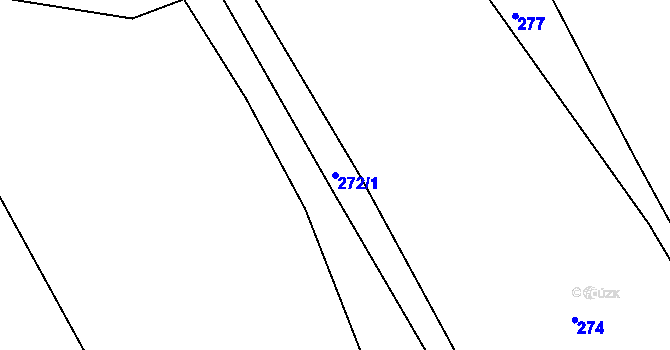 Parcela st. 272/1 v KÚ Dachov, Katastrální mapa